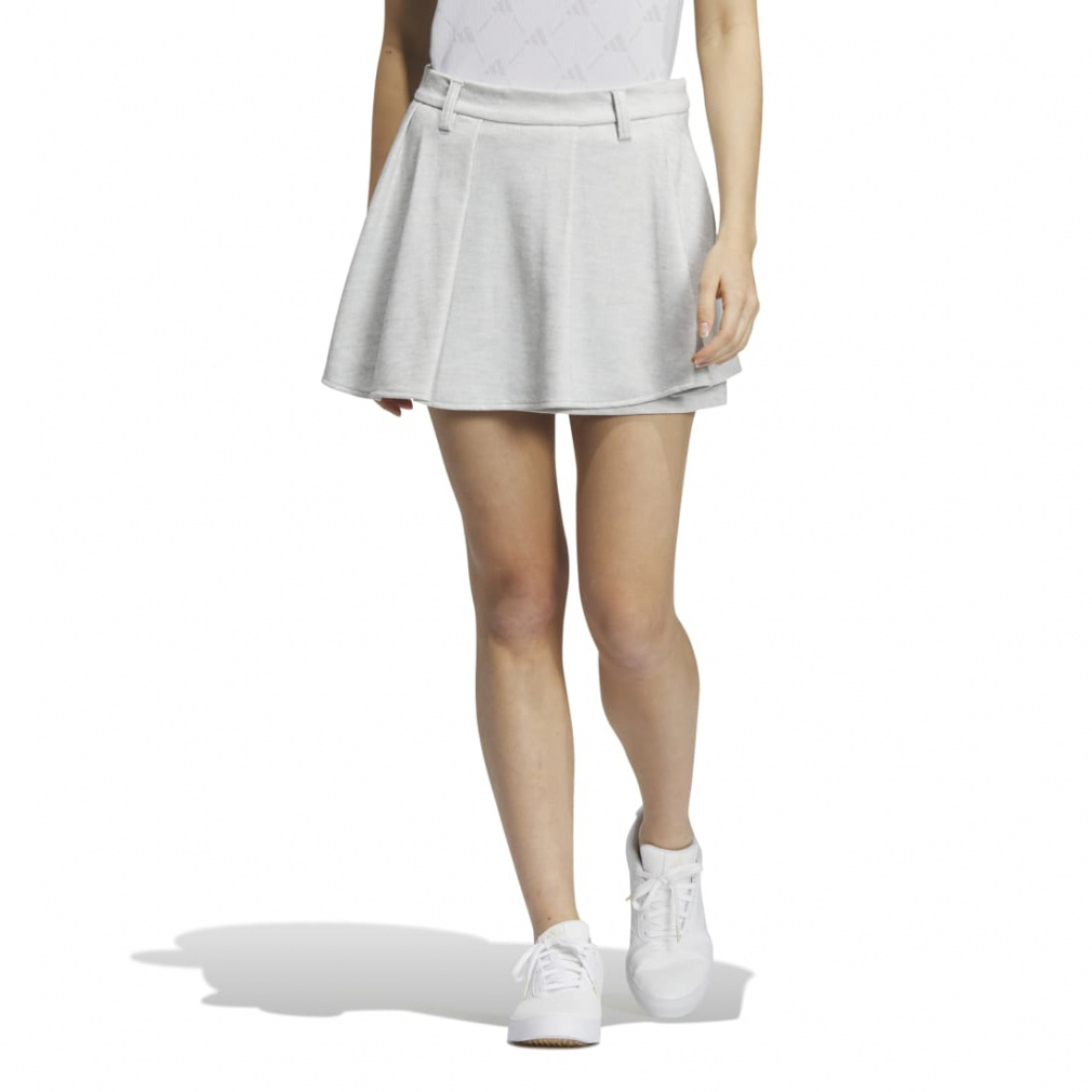 adidas Ladies Golf Wear Wool Textured Front Tuck Skirt HZ6087