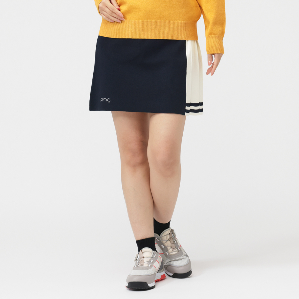 PING Ladies' Golf Apparel Side Pleats Bicolor Skirt 6225234002