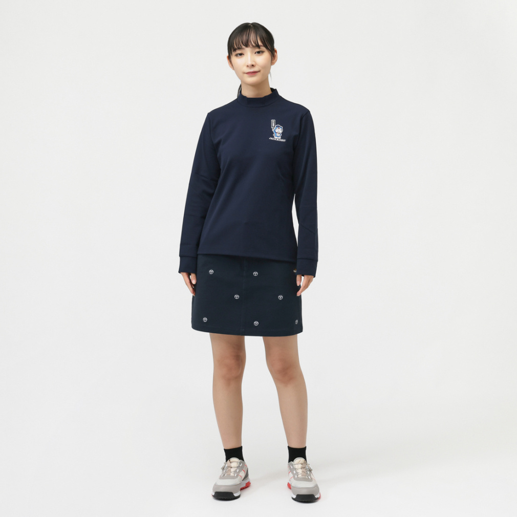 Jack Bunny Ladies' Golf Apparel [Doraemon] 2-Way Stretch Twill All-Over Pattern Skirt 2635234058