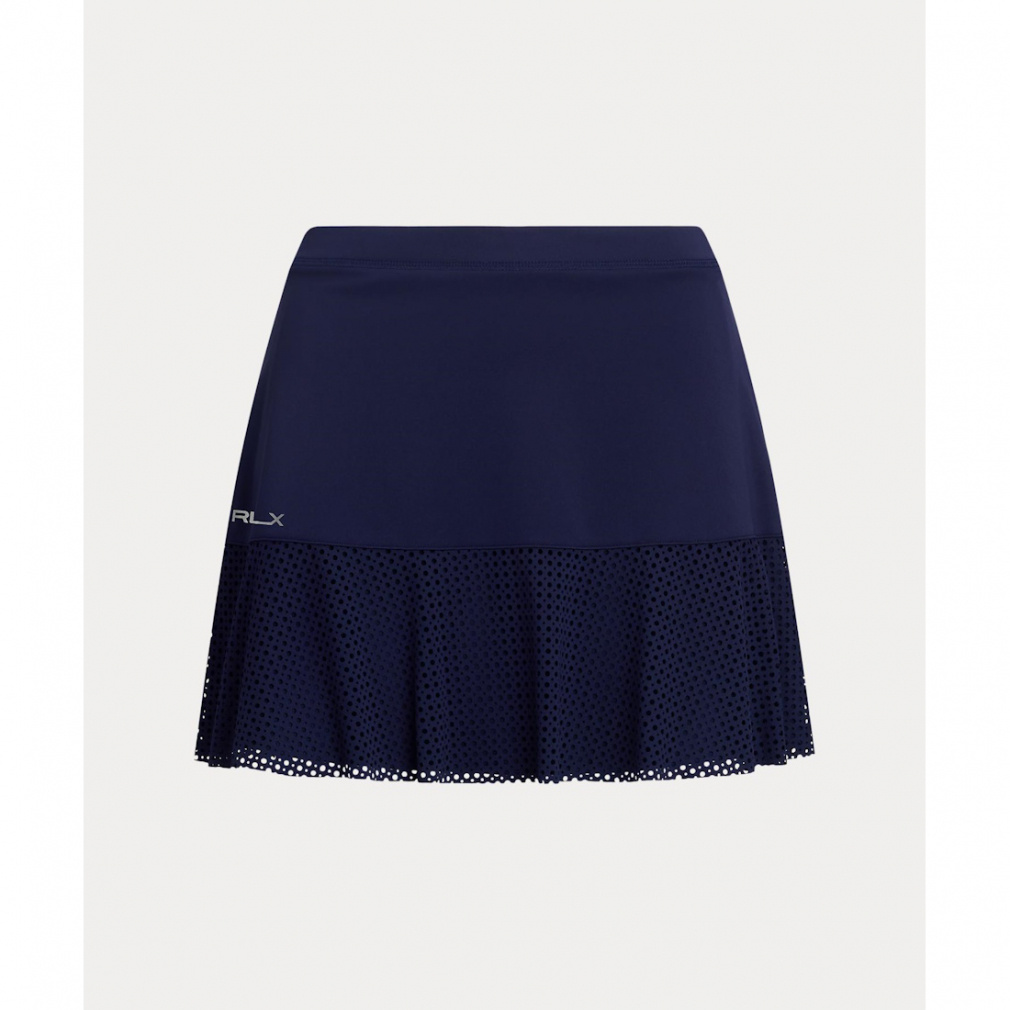 RALPH LAUREN Ladies' Golf Apparel 15 Inch Eyelet Panel Interlock Skort FW24-2807