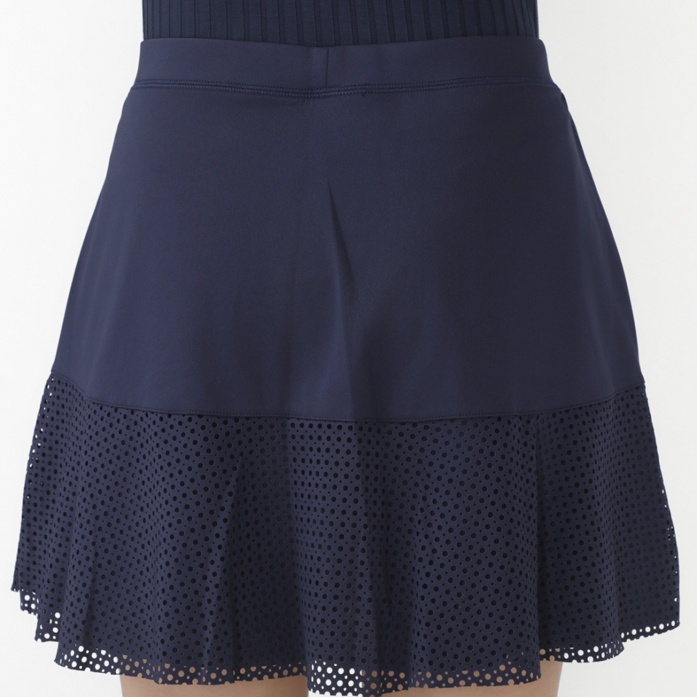 RALPH LAUREN Ladies' Golf Apparel 15 Inch Eyelet Panel Interlock Skort FW24-2807