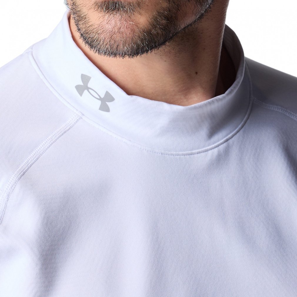 UNDER ARMOUR Men's Golf Wear UA ColdGear Infrared Fitted Long Sleeve Mock Neck Shirt 6007944
