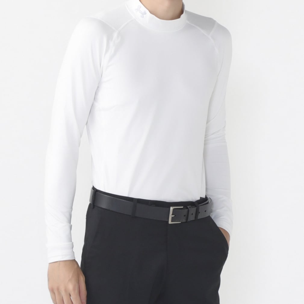 UNDER ARMOUR Men's Golf Wear UA ColdGear Fitted Long Sleeve Mock Neck Shirt 1375334