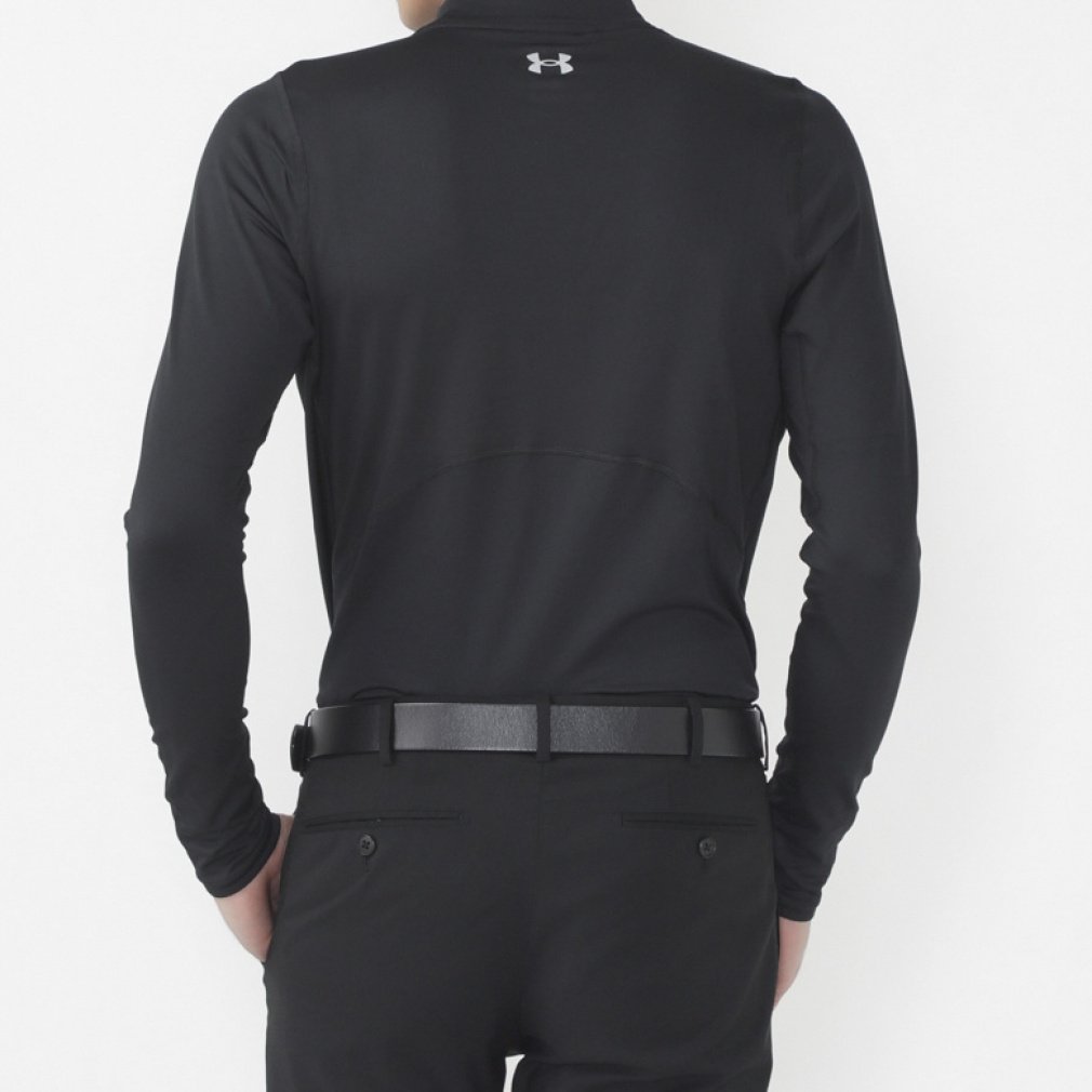 UNDER ARMOUR Men's Golf Wear UA ColdGear Fitted Long Sleeve Mock Neck Shirt 1375334