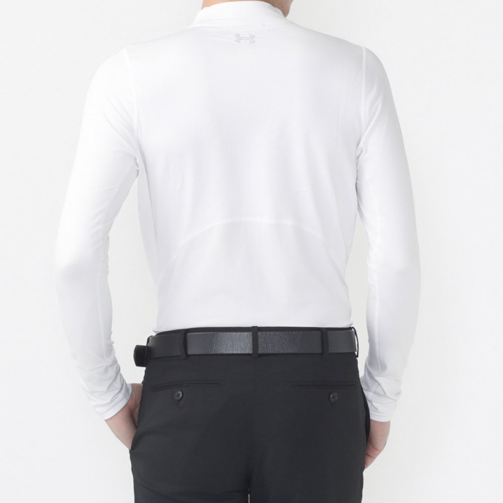 UNDER ARMOUR Men's Golf Wear UA ColdGear Fitted Long Sleeve Mock Neck Shirt 1375334