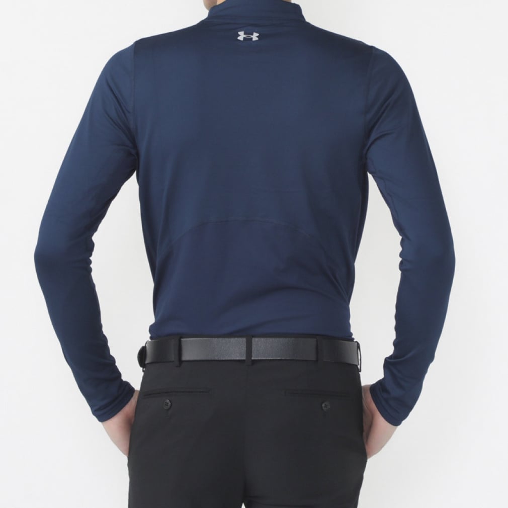 UNDER ARMOUR Men's Golf Wear UA ColdGear Fitted Long Sleeve Mock Neck Shirt 1375334