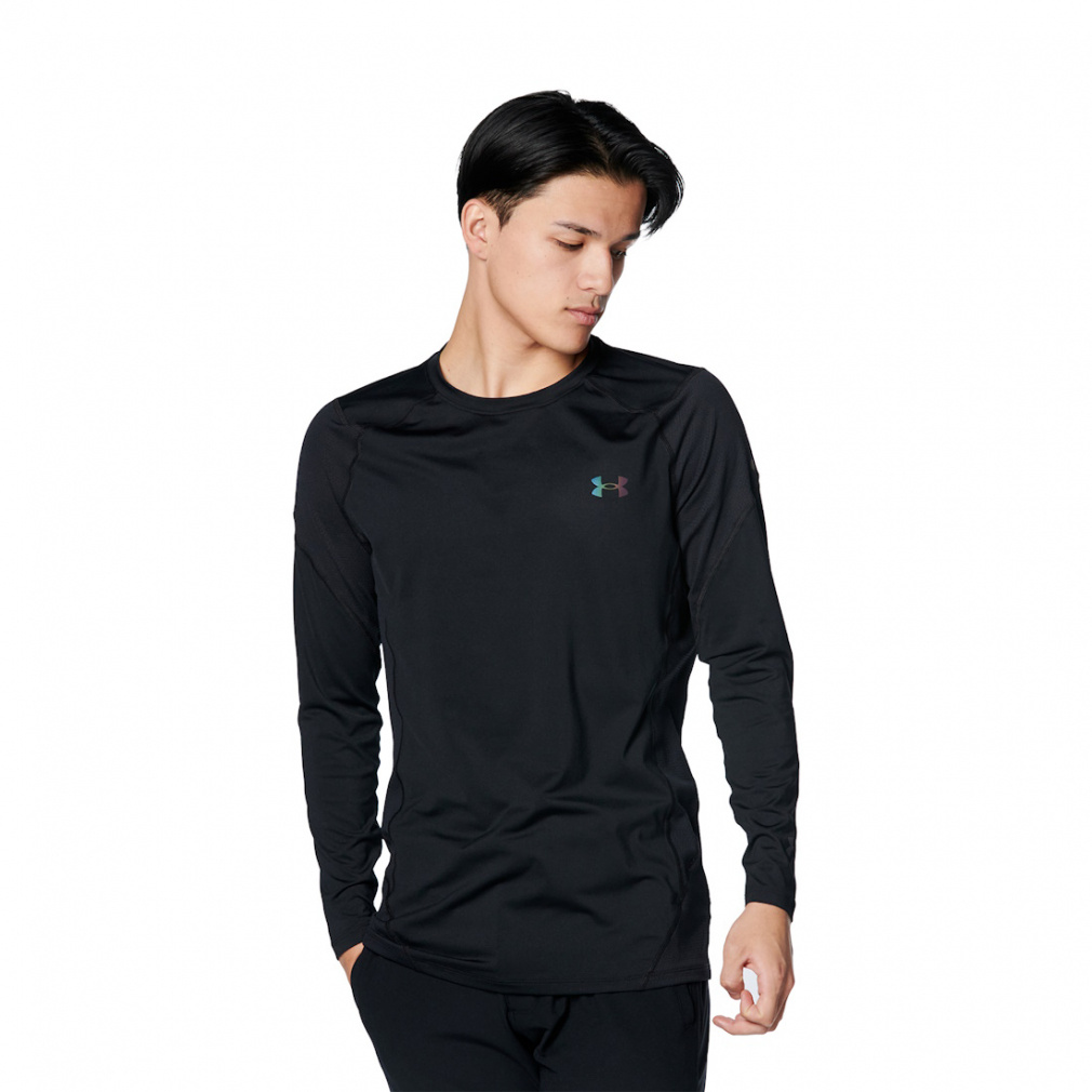 UNDER ARMOUR Men's Golf Wear UA HeatGear Vanish Fitted Long Sleeve Crew Neck Shirt 1385387