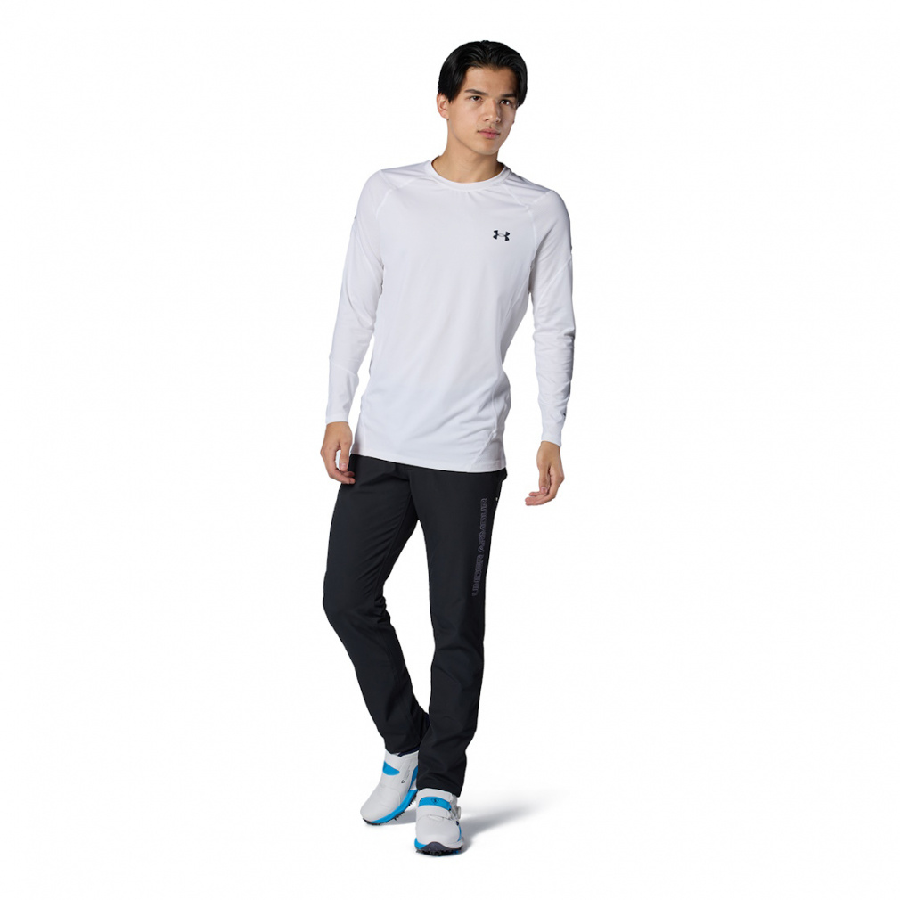 UNDER ARMOUR Men's Golf Wear UA HeatGear Vanish Fitted Long Sleeve Crew Neck Shirt 1385387