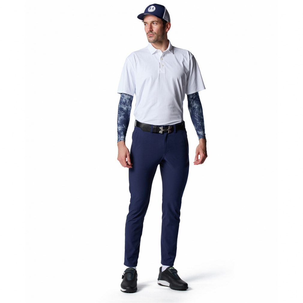 UNDER ARMOUR Men's Golf Wear UA HeatGear Fitted Novelty Crew Neck Shirt 6012522