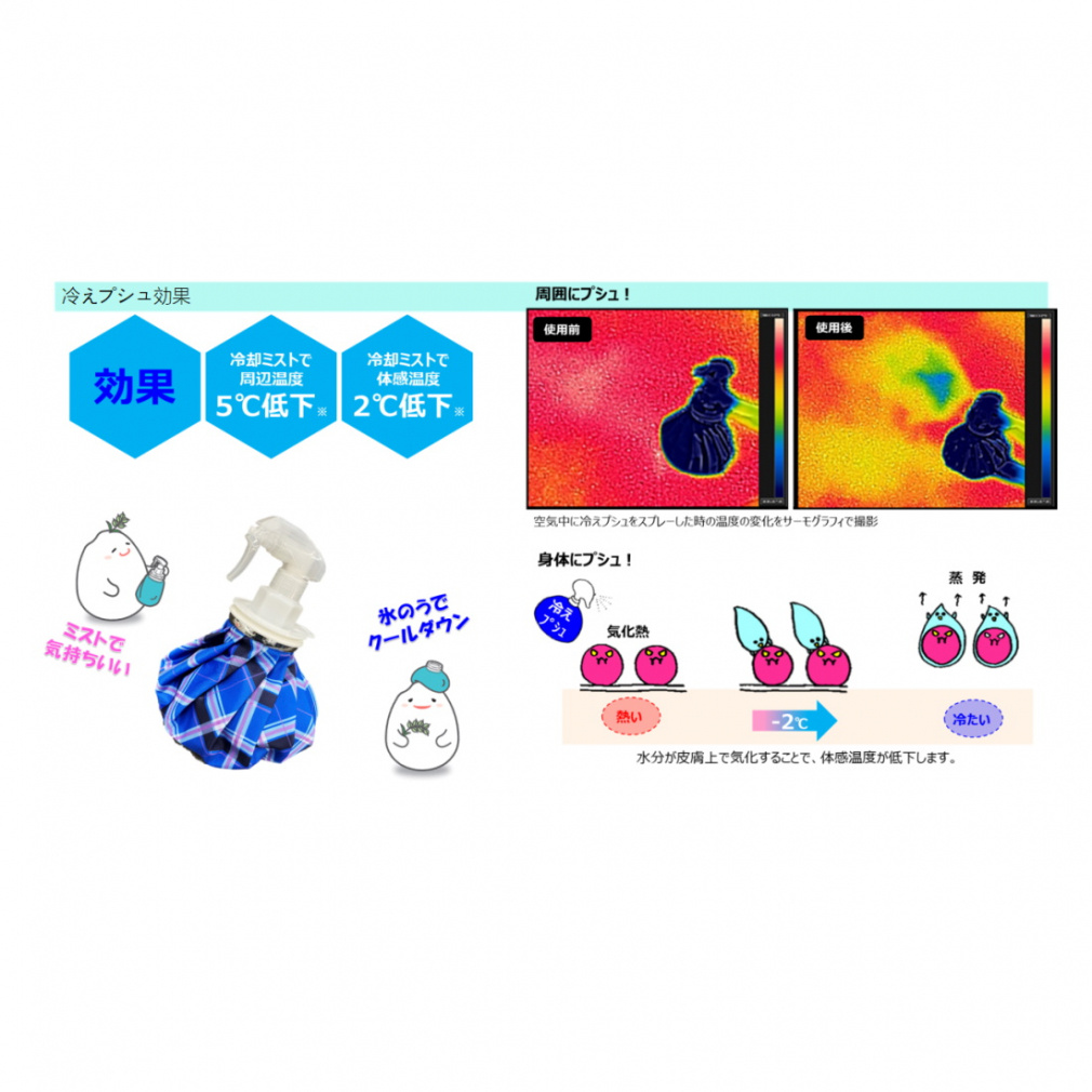 Icing Hie-Pushu Ice Bag & Cooling Spray 2-Way Type HPUSHI2BL