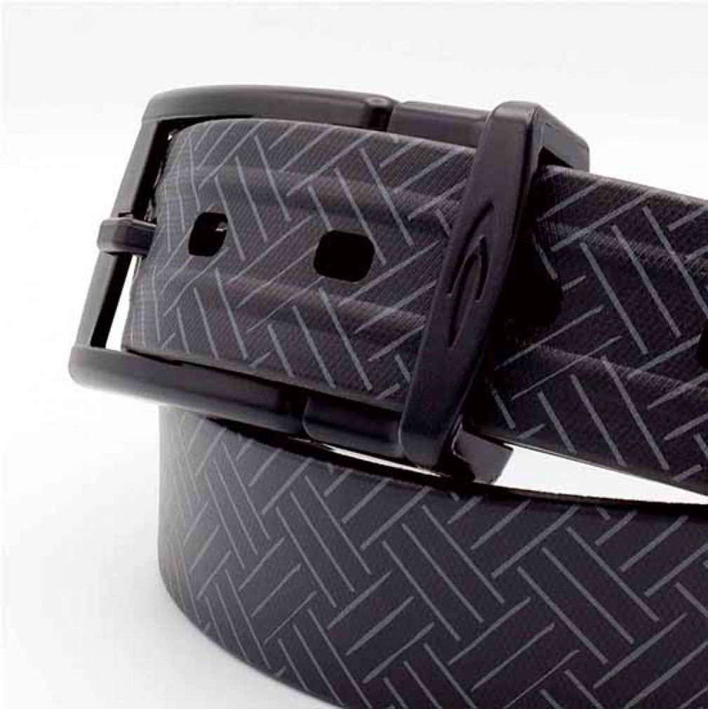 TIGORA Men's Golf Wear Comfortable Stretch Water Repellent Rubber Belt TR-1ABKGE*MBK1S