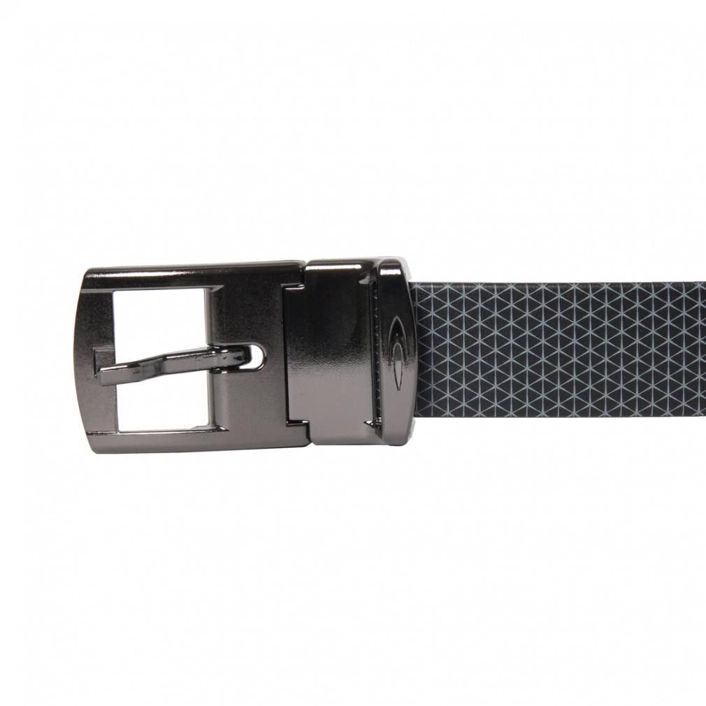 TIGORA Men's Golf Wear Stretch Belt Comfortable Stretch Rubber Resin Water Repellent Sports Casual Black Logo TR-1ABKGYWBK1S