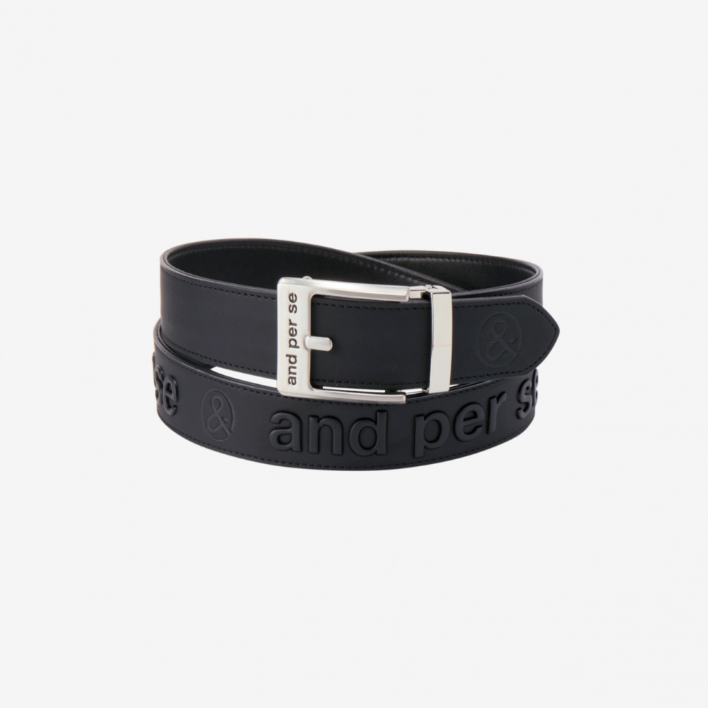 and per se Men's Golf Wear Logo Print Belt AMS7416
