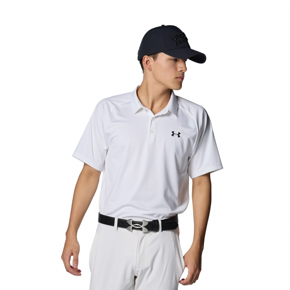 UNDER ARMOUR Men's Golf Wear UA Logo Buckle Belt 1385560