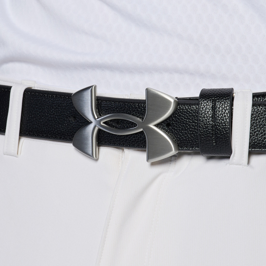 UNDER ARMOUR Men's Golf Wear UA Logo Buckle Belt 1385560