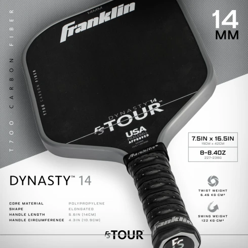 Vợt pickleball franklin DYNASTY FS TOUR 14mm