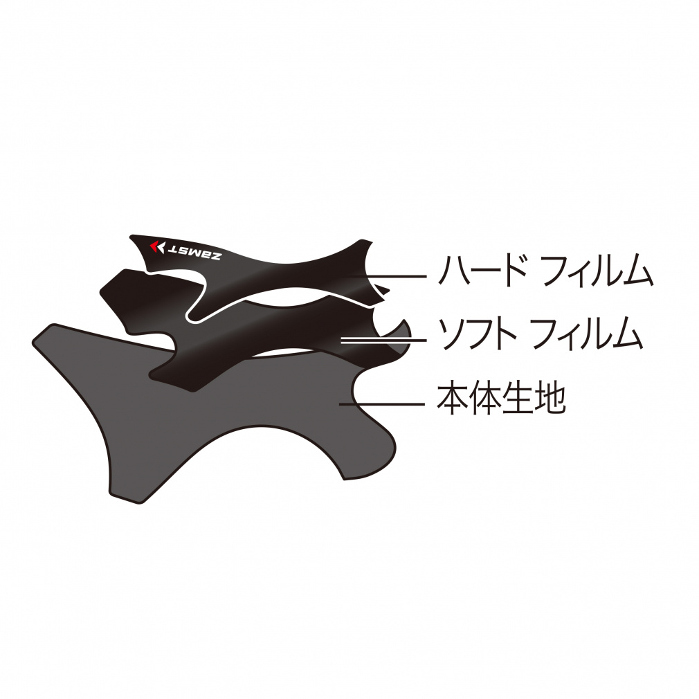 ZAMST Ankle Support Filmista Ankle Left 370211, 370212, 370213