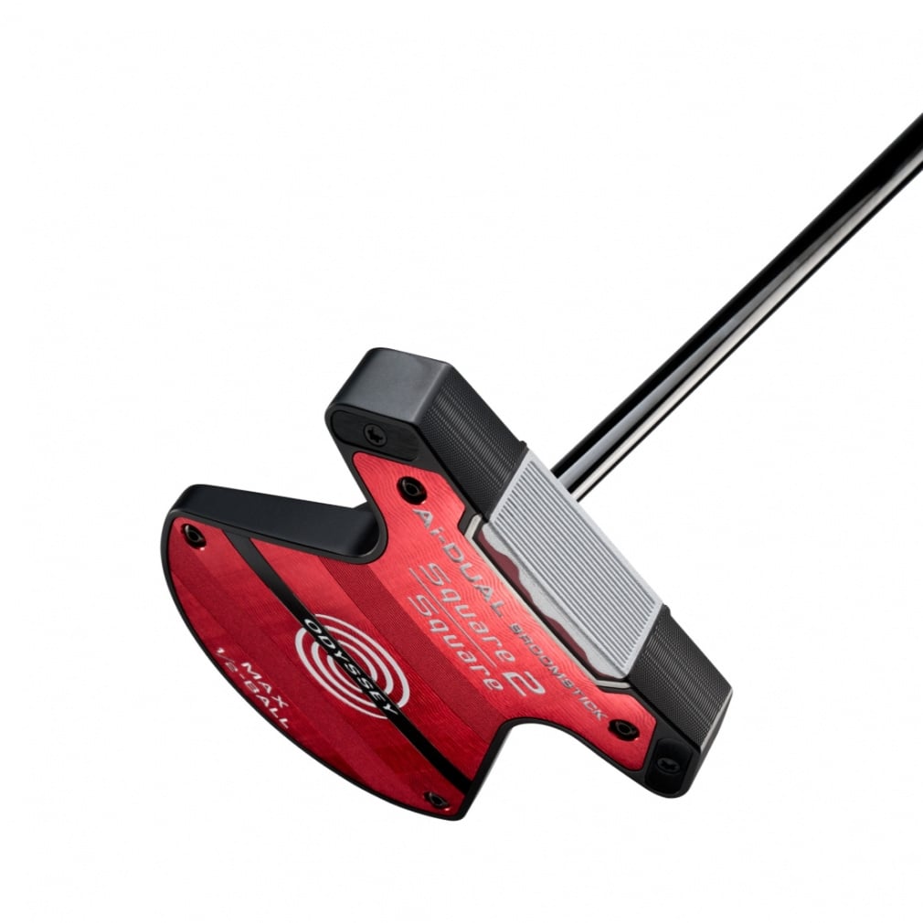 ODYSSEY putter Ai-DUAL Square 2 Square 1/2-BALL BROOMSTICK MAX STROKE LAB 180 BLACK Shaft (Steel)