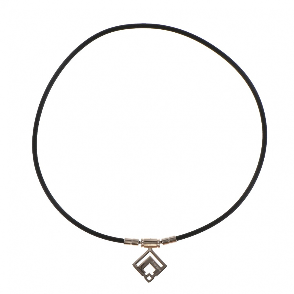 Colan Totte TAO Necklace Slim ARAN mini Champagne Gold x Ruby Red Lame