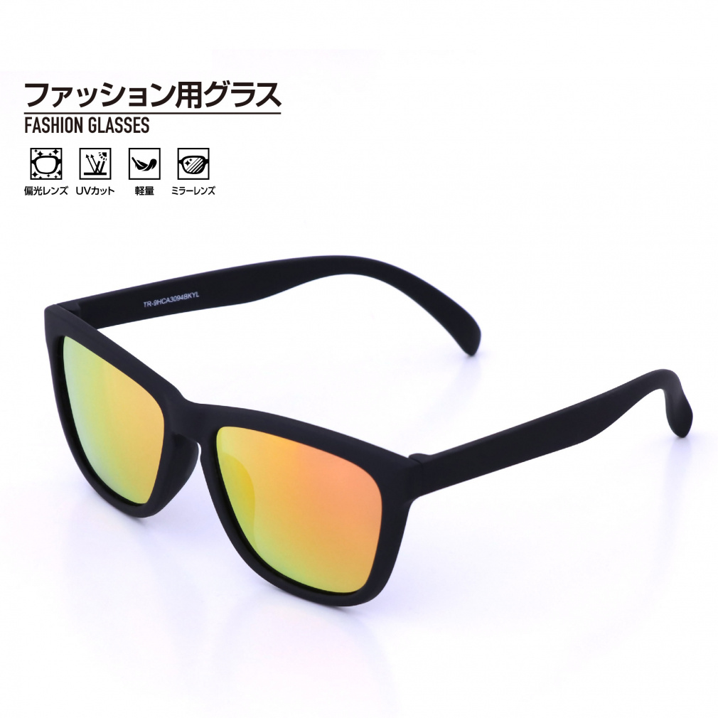 TIGORA Sunglasses Fashion Sunglasses Asian Fit Polarized Mirror Lens TR90 Urethane Coating