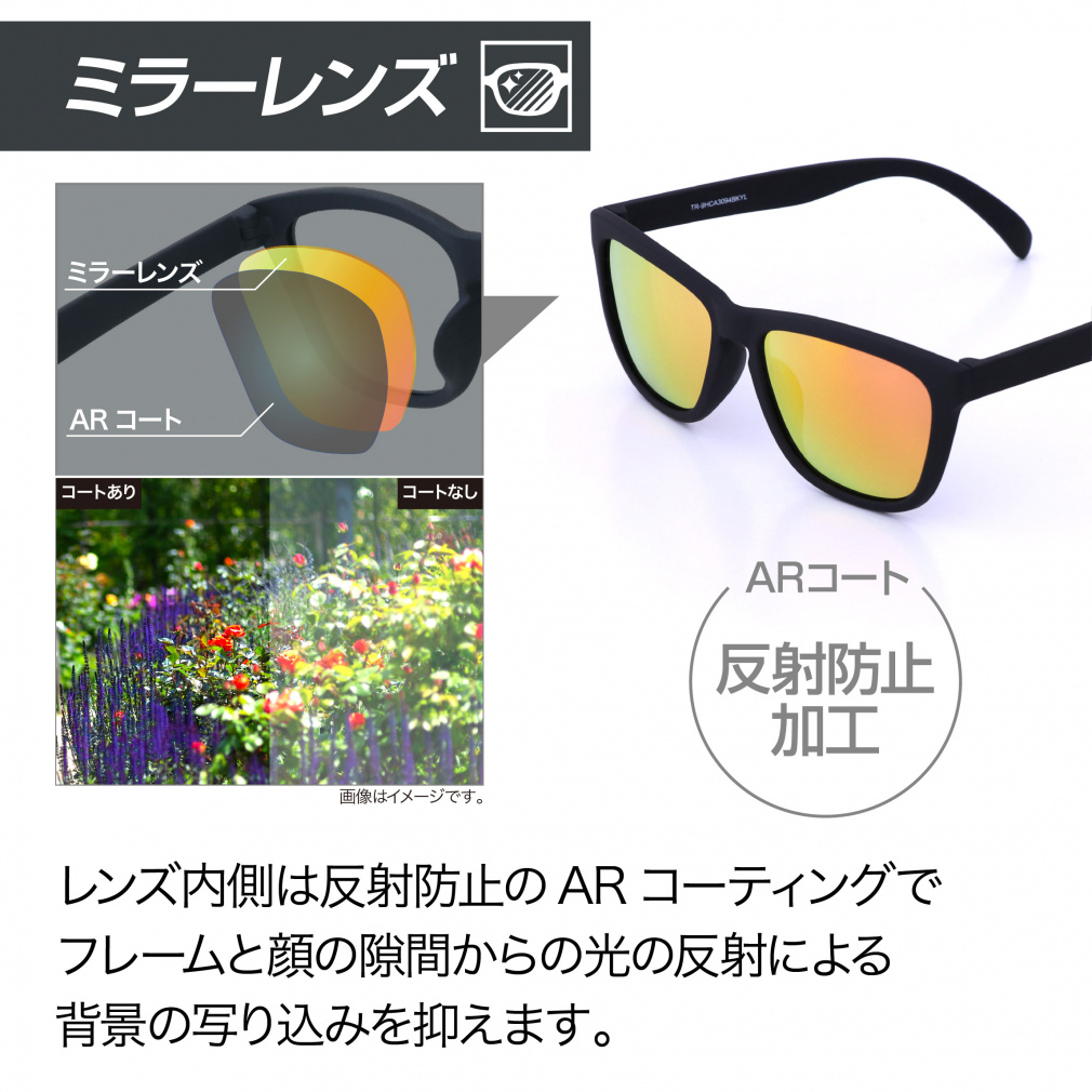 TIGORA Sunglasses Fashion Sunglasses Asian Fit Polarized Mirror Lens TR90 Urethane Coating