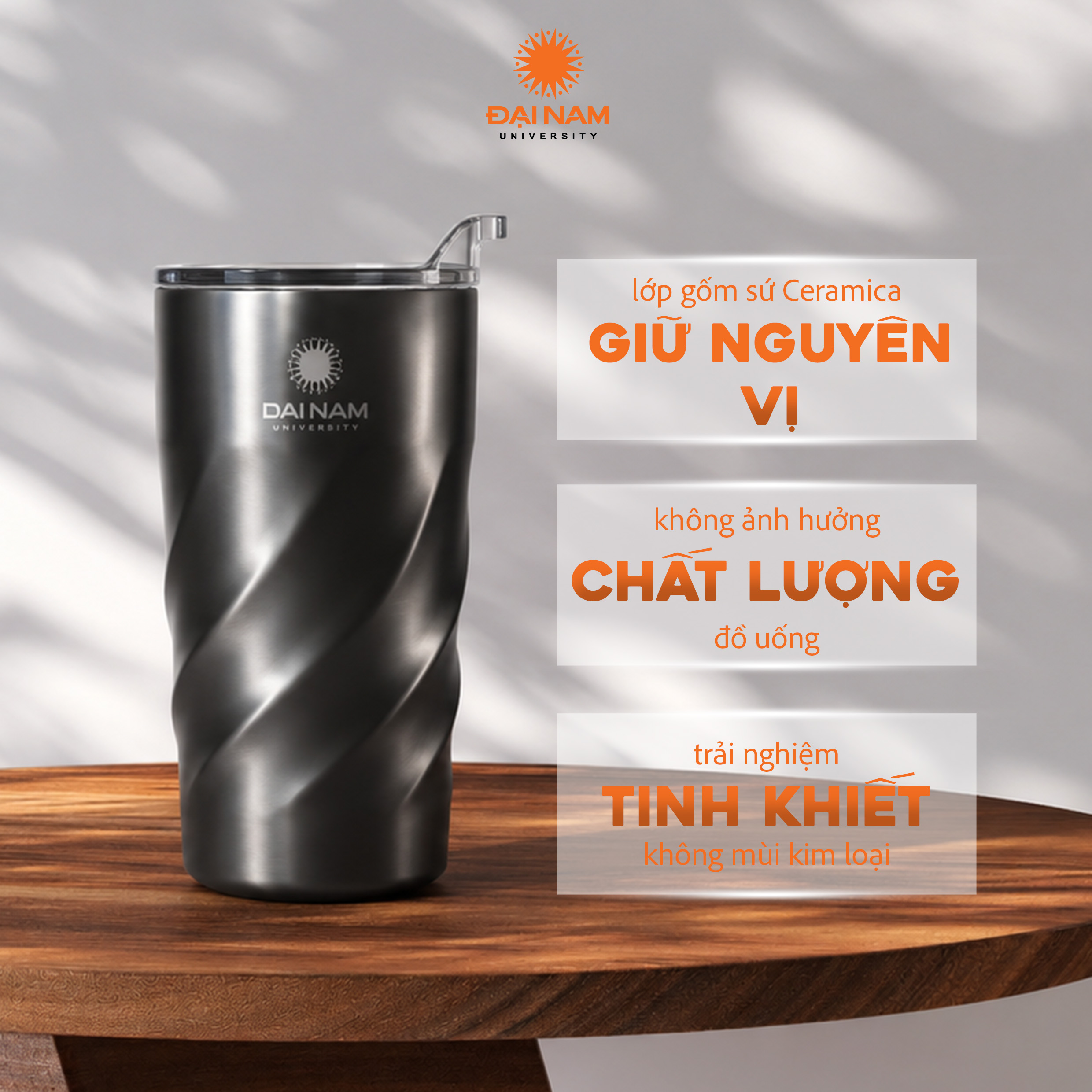CỐC GIỮ NHIỆT VORTEX CALIX CERAMICA ECO