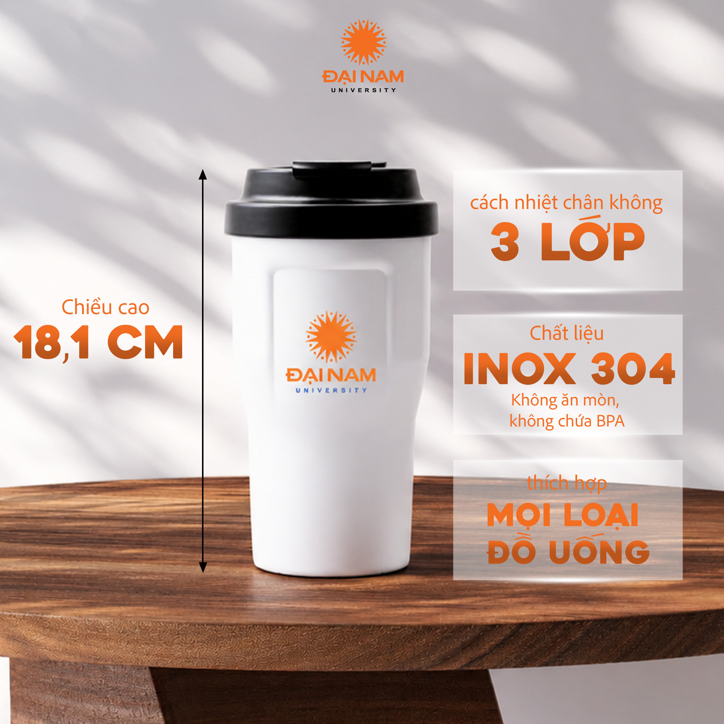CỐC GIỮ NHIỆT PØSH CAFÉ