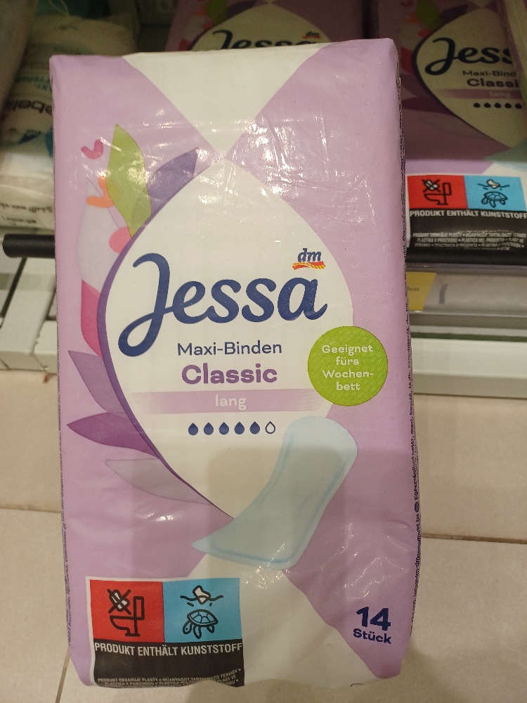 Băng vệ sinh Jessa Maxi Binden Classic Lang (14 St.)