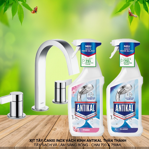 Xịt vệ sinh nhà tắm đa năng Antikal 750ml (Classic)
