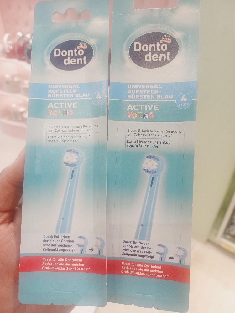 Đầu bàn chải điện Dontodent Active Young (Blau) hộp 4C