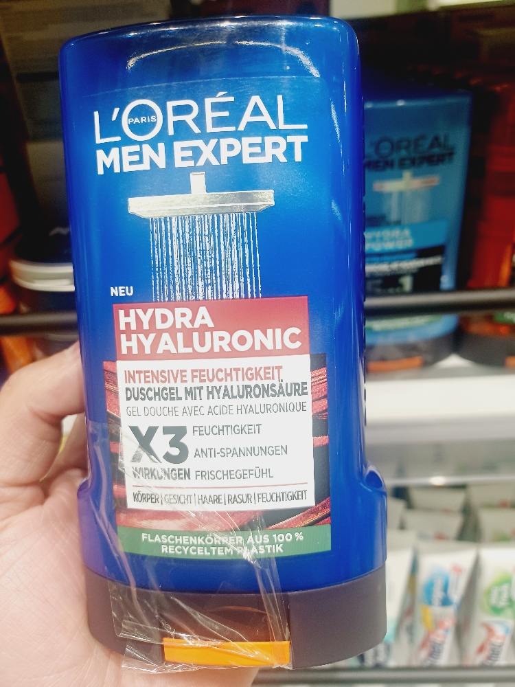 Sữa tắm dưỡng ẩm L'oreal men Expert hydra Hyaluromic X3_250ml
