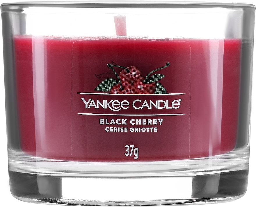 Set 3 cốc nến thơm Yankee candle (Black cherry) 3x37g
