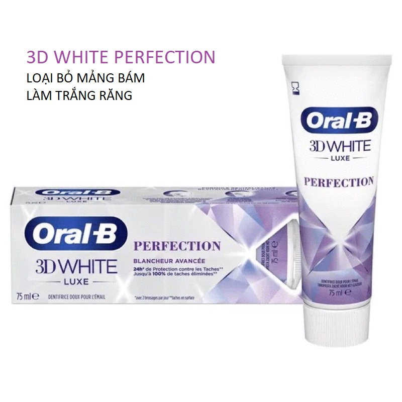 Kem đánh răng Oral B 3D White