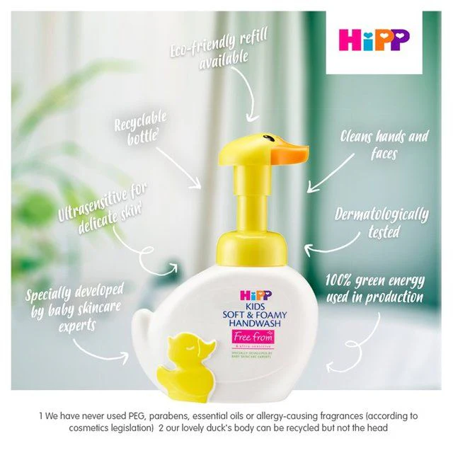 sữa rửa mặt và rửa tay tạo bọt không chứa xà phòng Babysanft sensitiv (250ml)