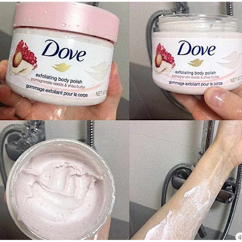 Kem tẩy tế bào chết Dove Granatapfel & Sheabutter 225ml