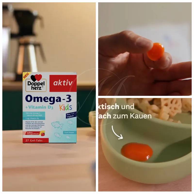 Viên nhai Doppelherz Omega 3 kid 27v