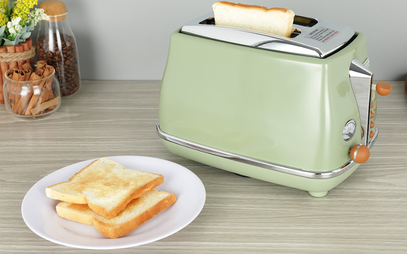 Máy nướng bánh mỳ Delonghi màu Oliu