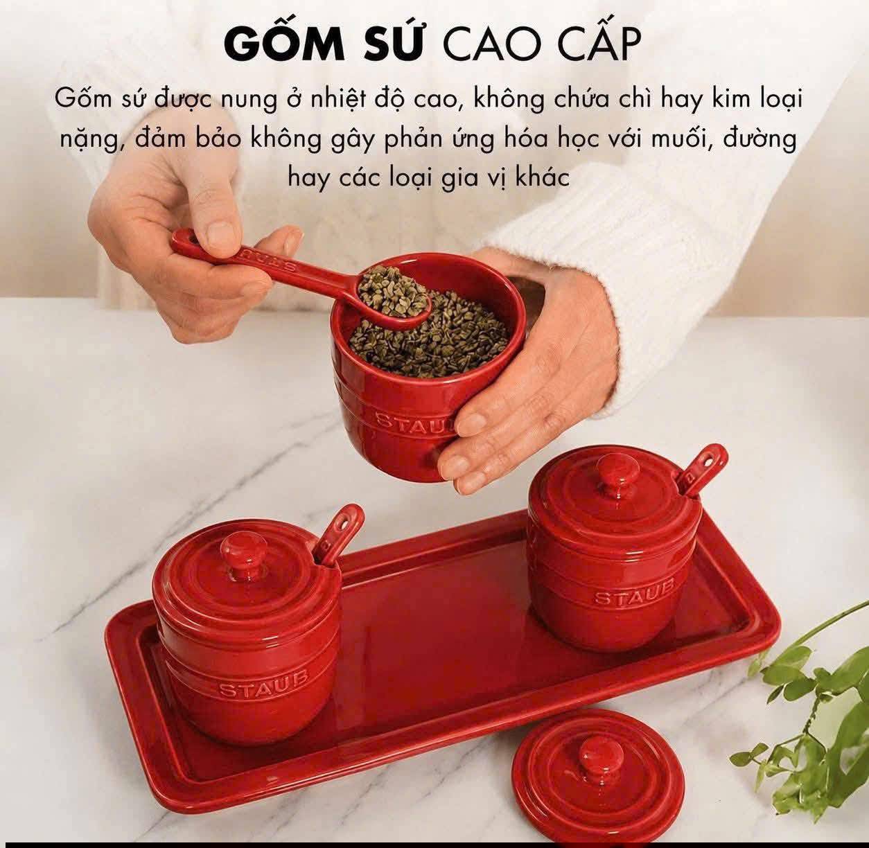 🌶️ SET GIA VỊ STAUB ĐỎ