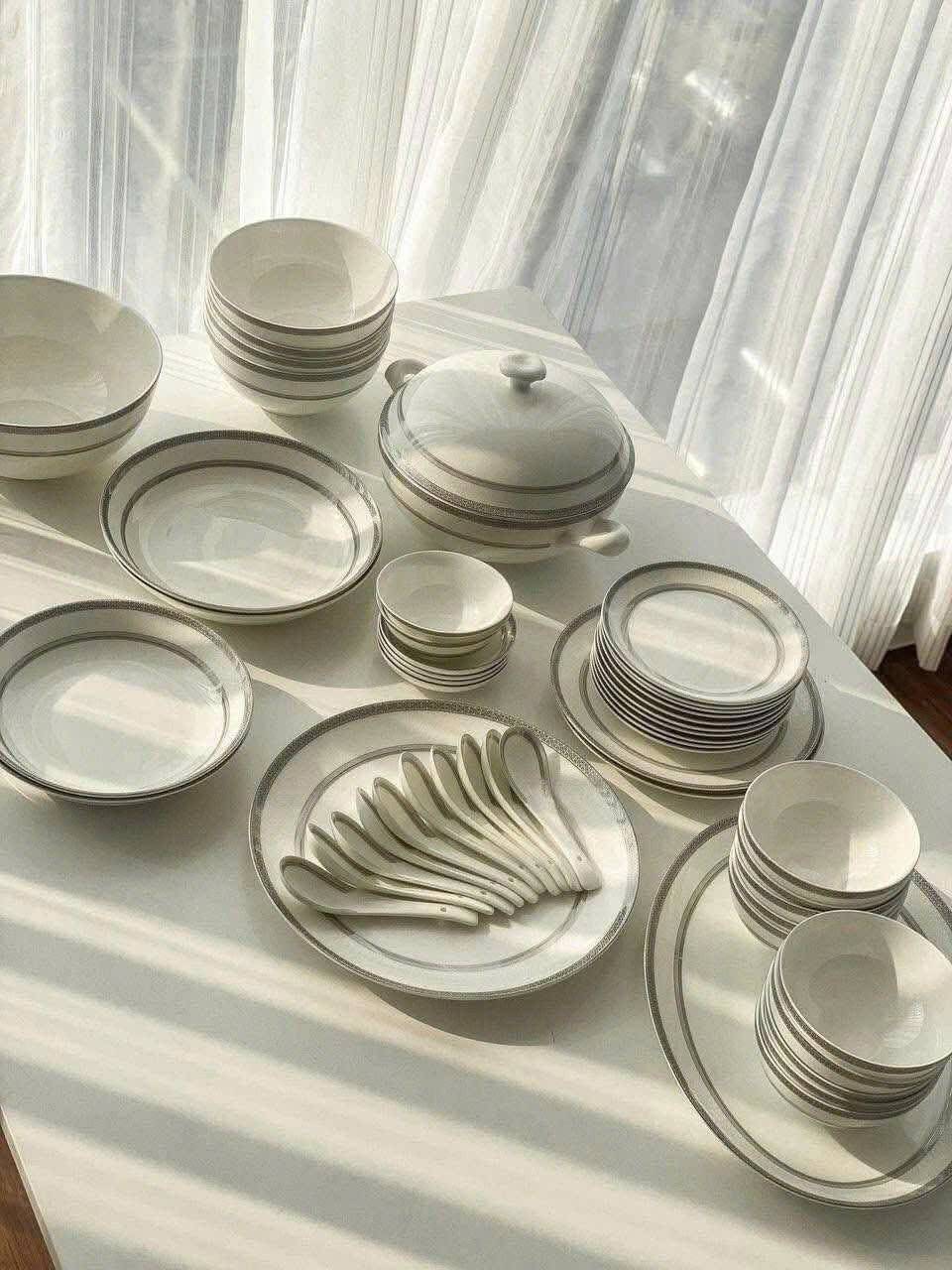 Bộ bát Bạch kim anh Imperal London 50 món