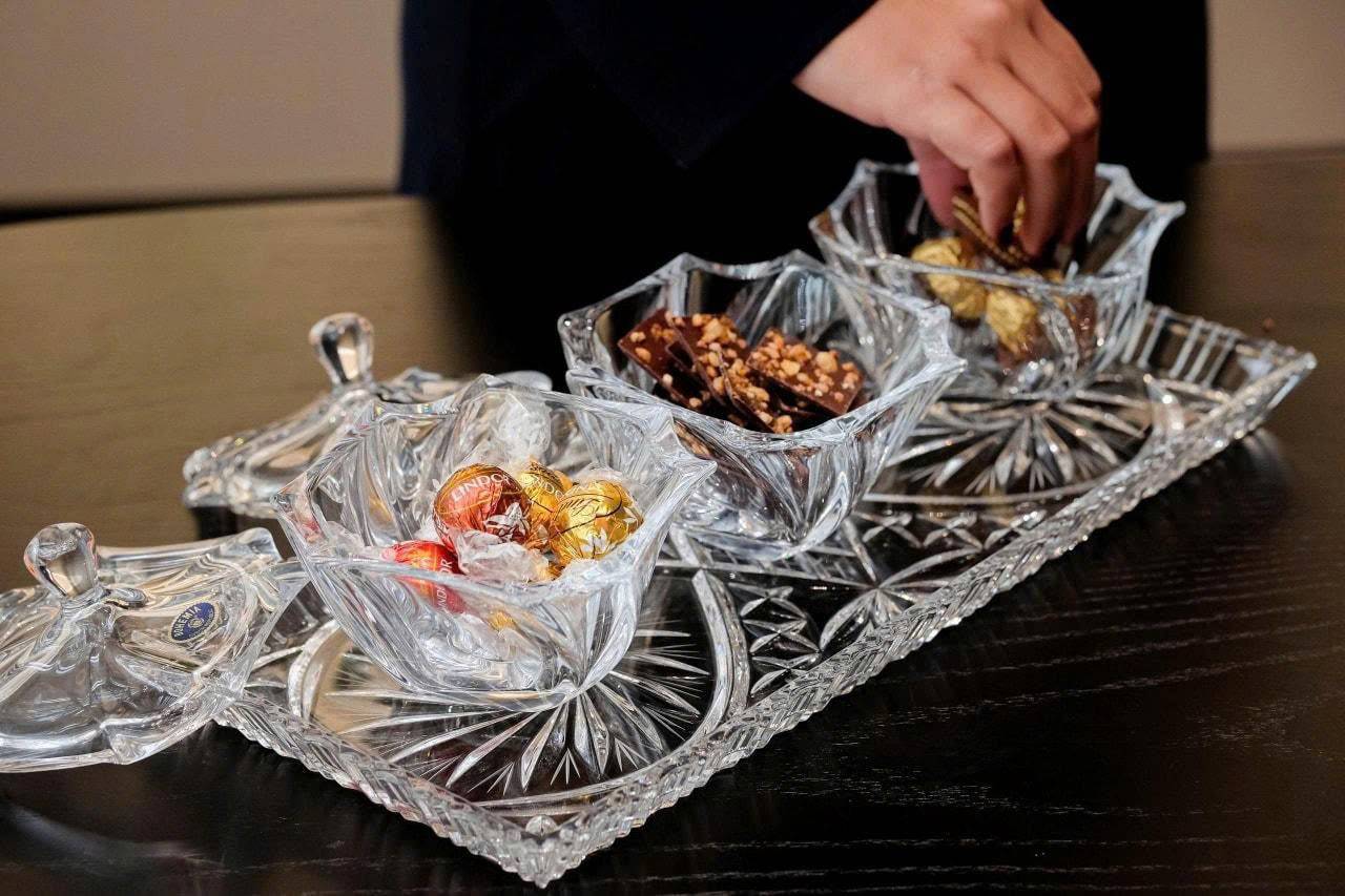 Combo 3 hũ neptune 13cm và Đĩa xoáy 40cm Bohemia