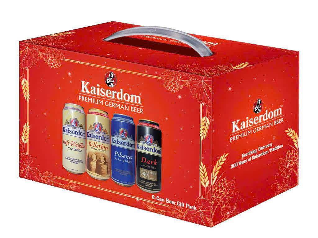 SET BIA ĐỨC CAO CẤP KAISERDOM SIÊU NGON - 8 lon x 500ml