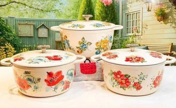 Nồi Gang Cánh Hoa The Pioneer Woman 21cm