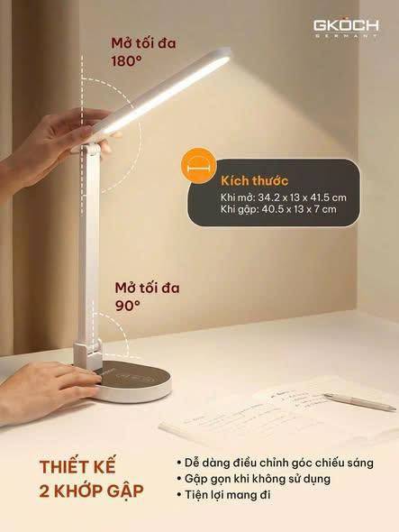 💡 ĐÈN LED CHỐNG CẬN ĐỂ BÀN GKÖCH
