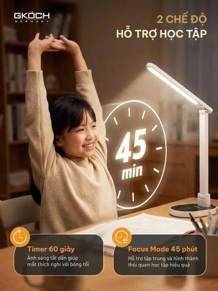 💡 ĐÈN LED CHỐNG CẬN ĐỂ BÀN GKÖCH