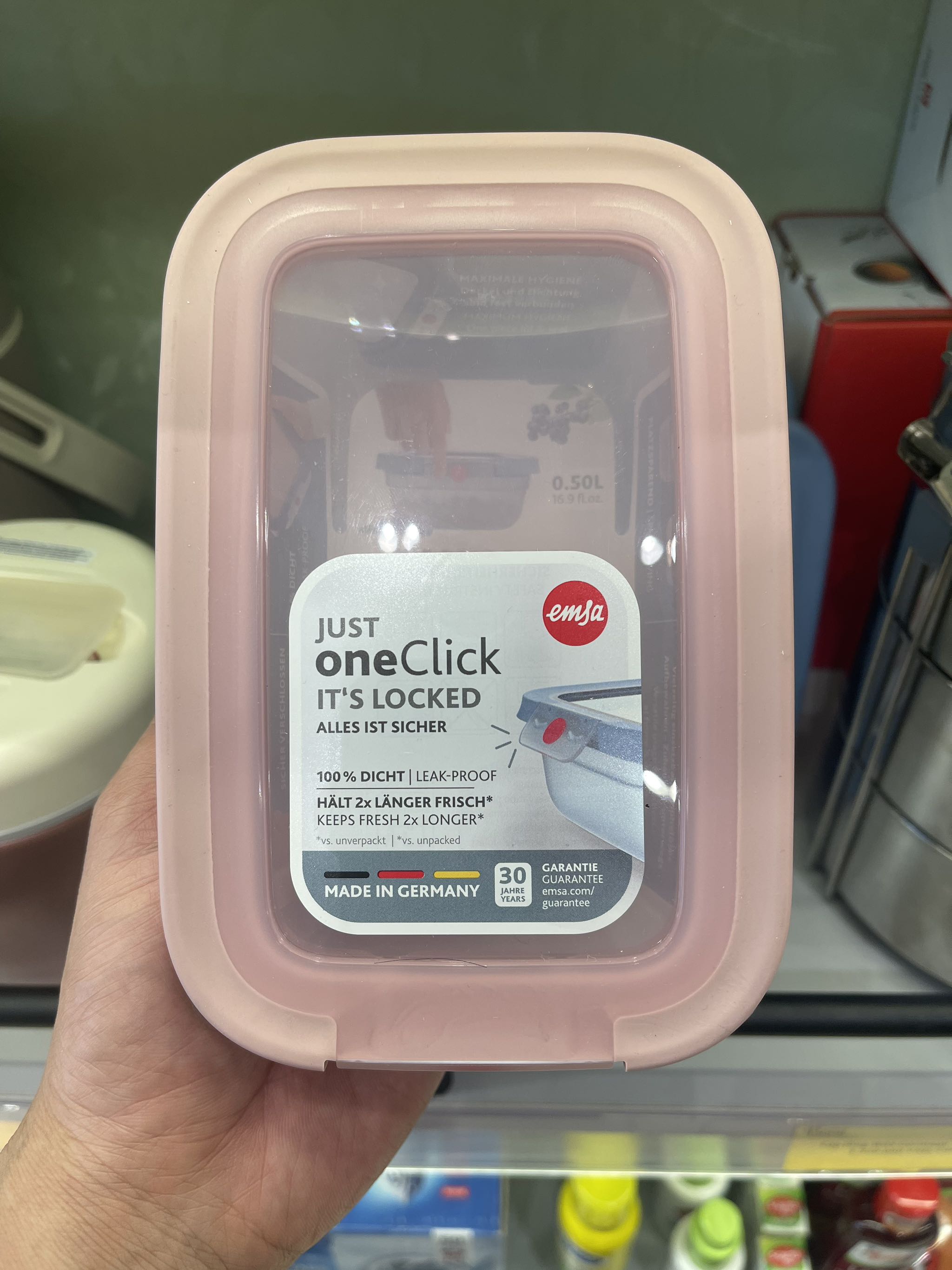 Hộp bảo quản thực phẩm Emsa 0,5l