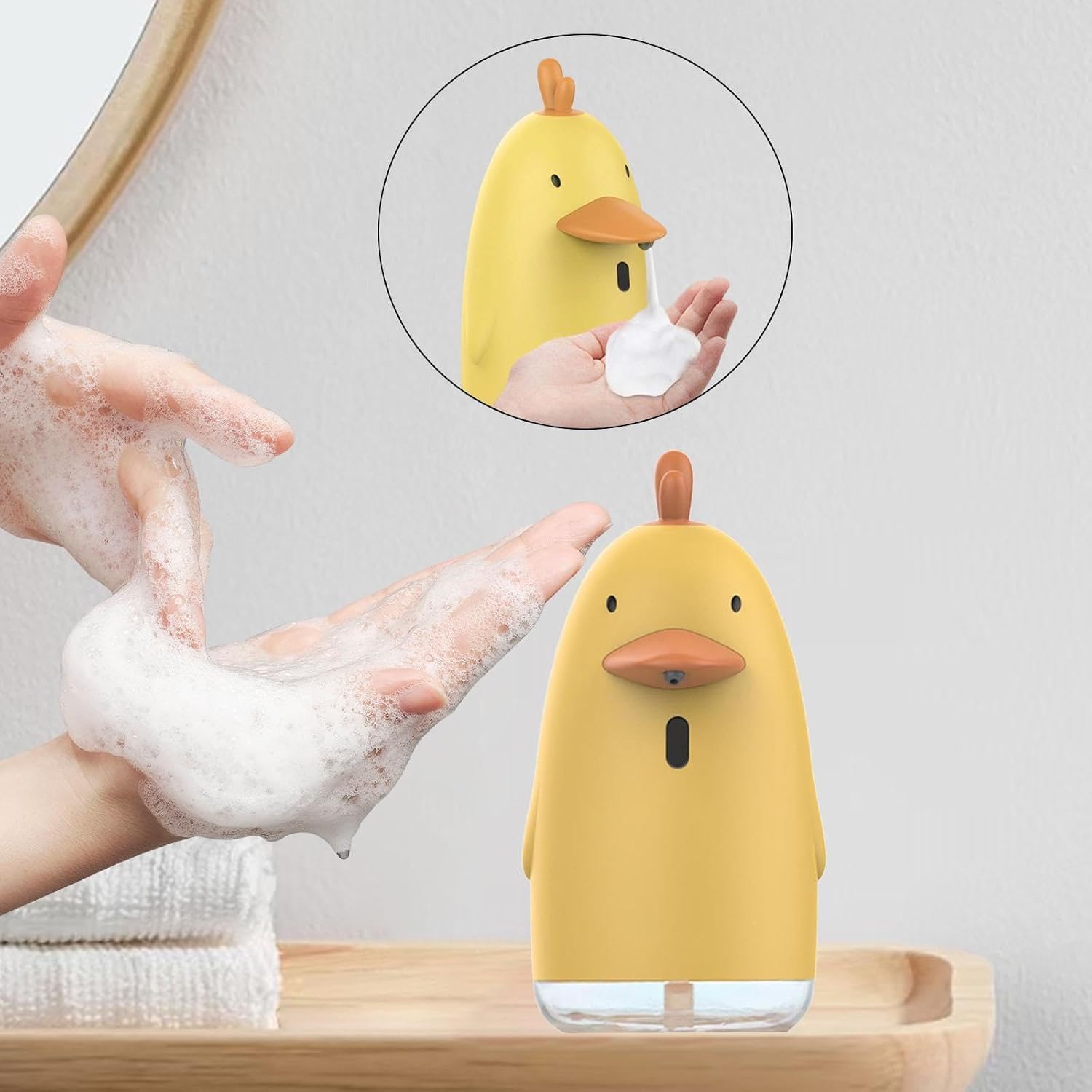 Máy tạo bọt rửa tay con gà 350ml
