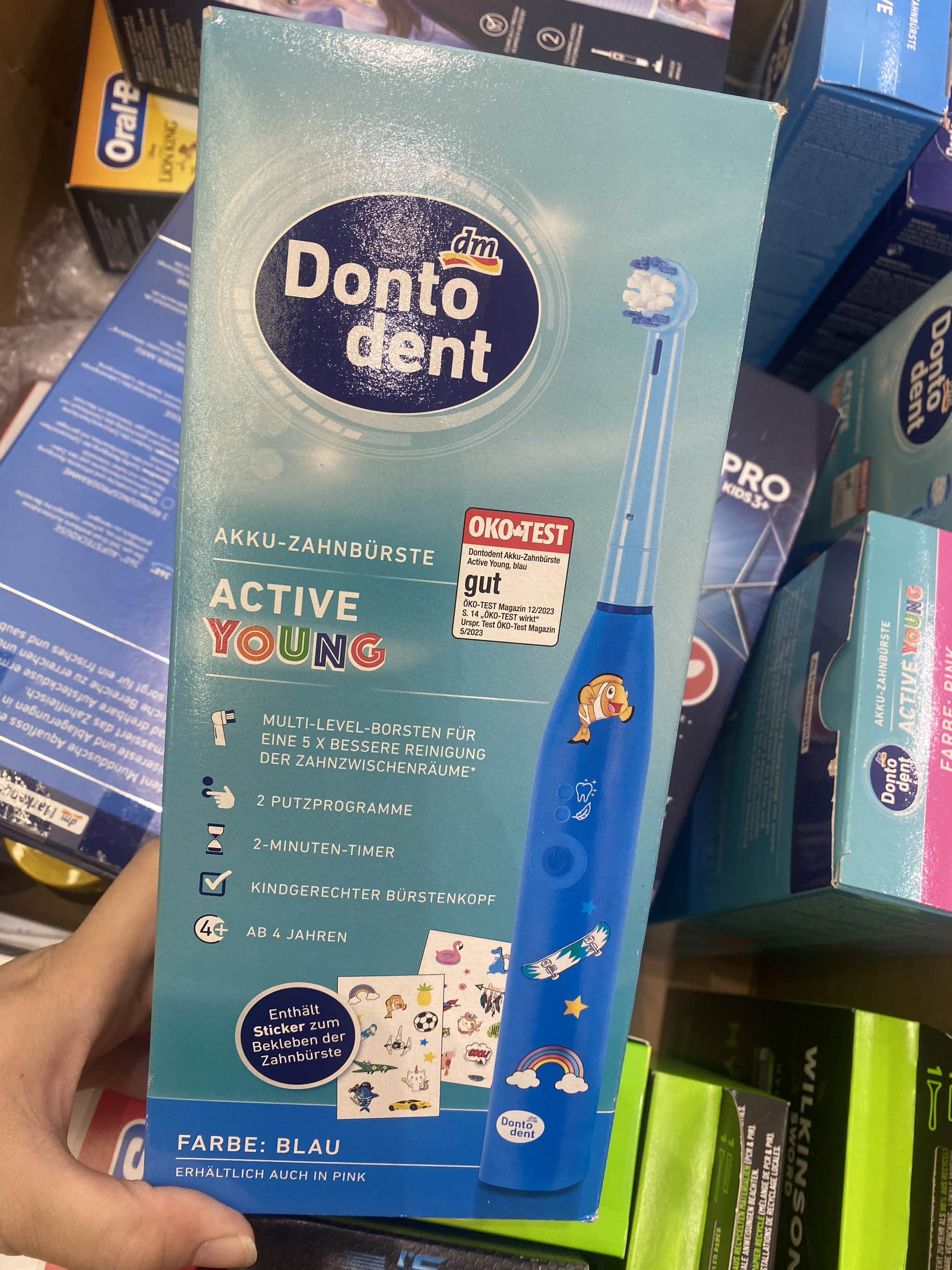 Bàn chải điện Dontodent Active Young (Blau)