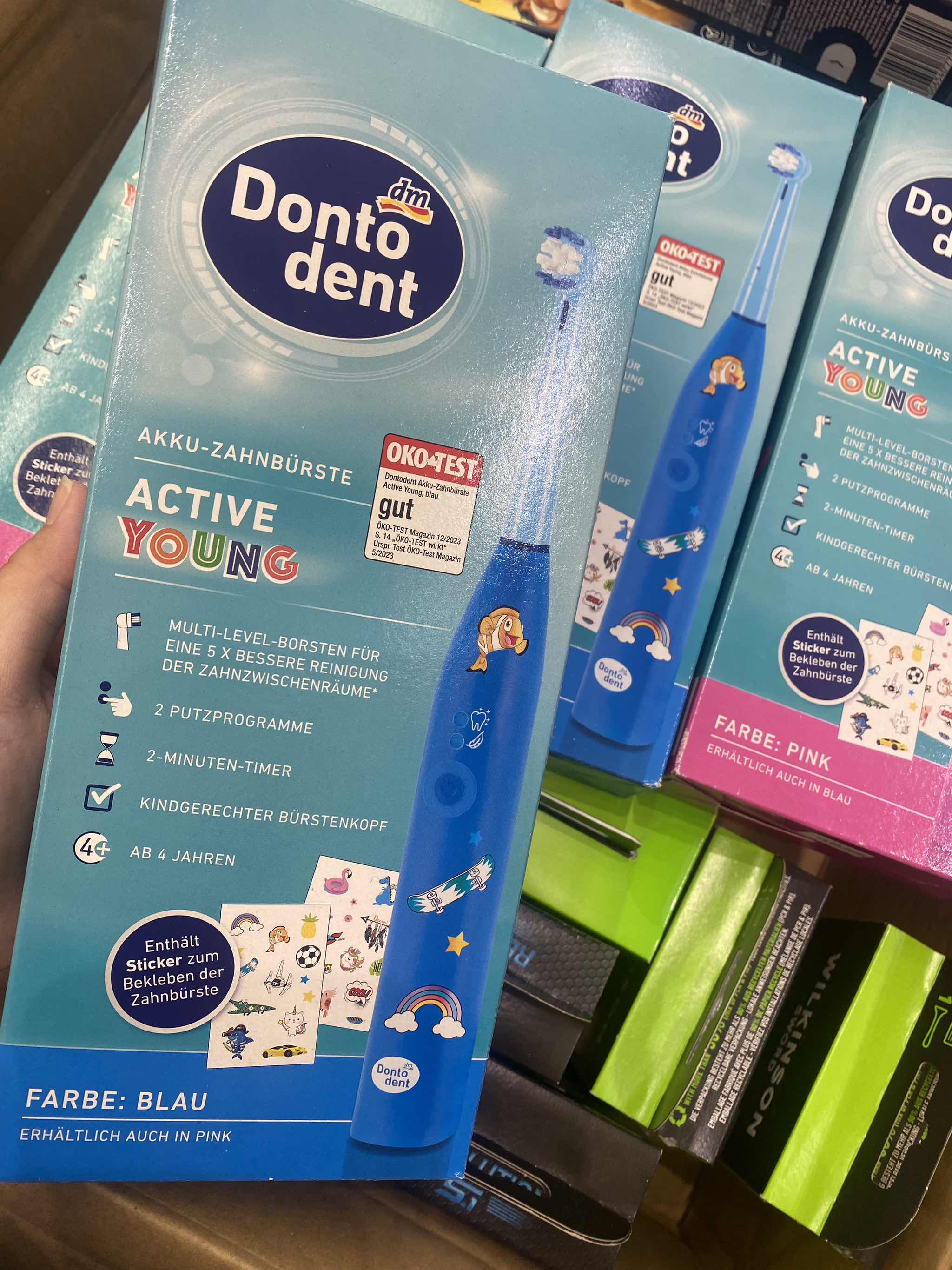 Bàn chải điện Dontodent Active Young (Blau)