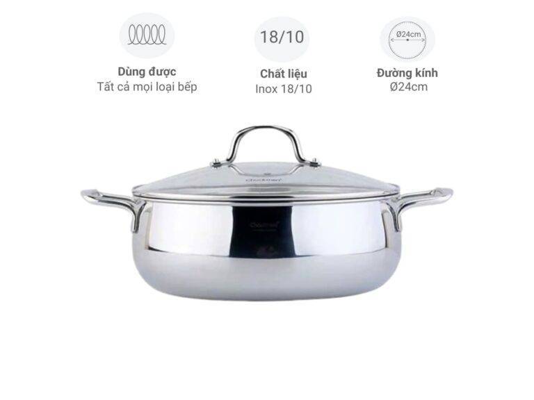 Nồi  inox Chockmen cao cấp 24cm(4l)