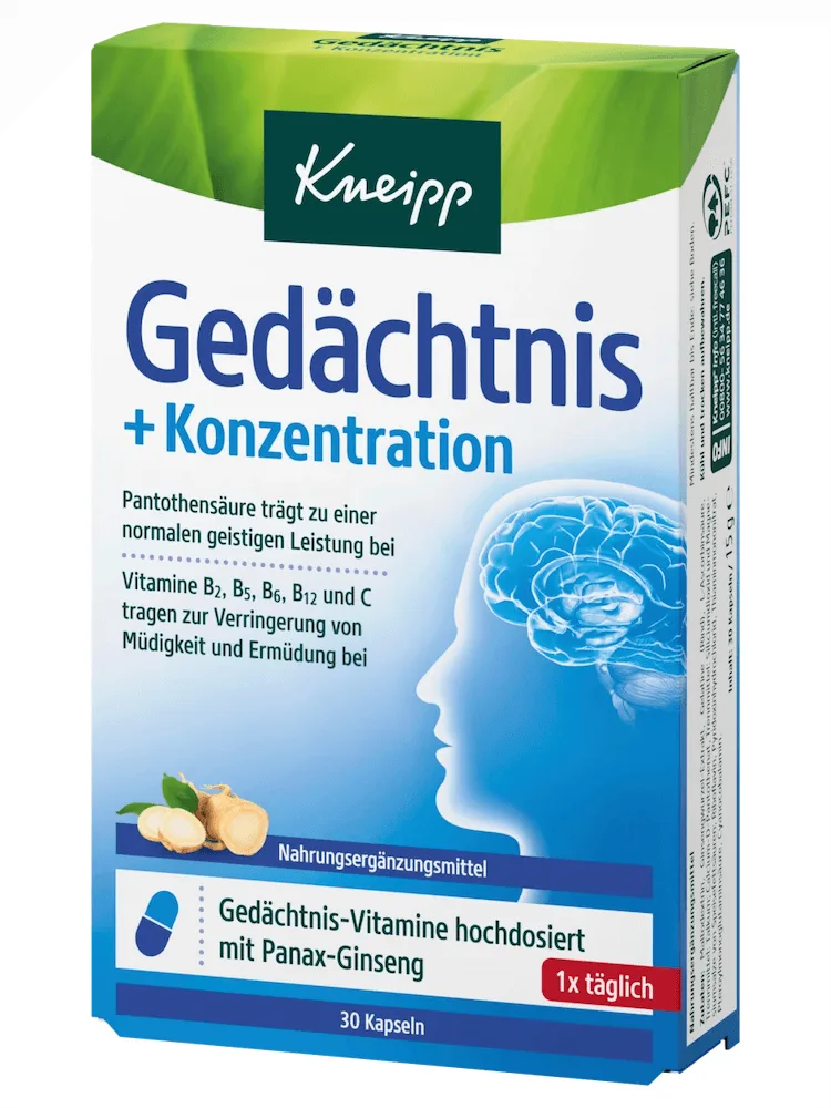 Viên bổ não Kneipp Gedacht + Konz (Hộp 30v)